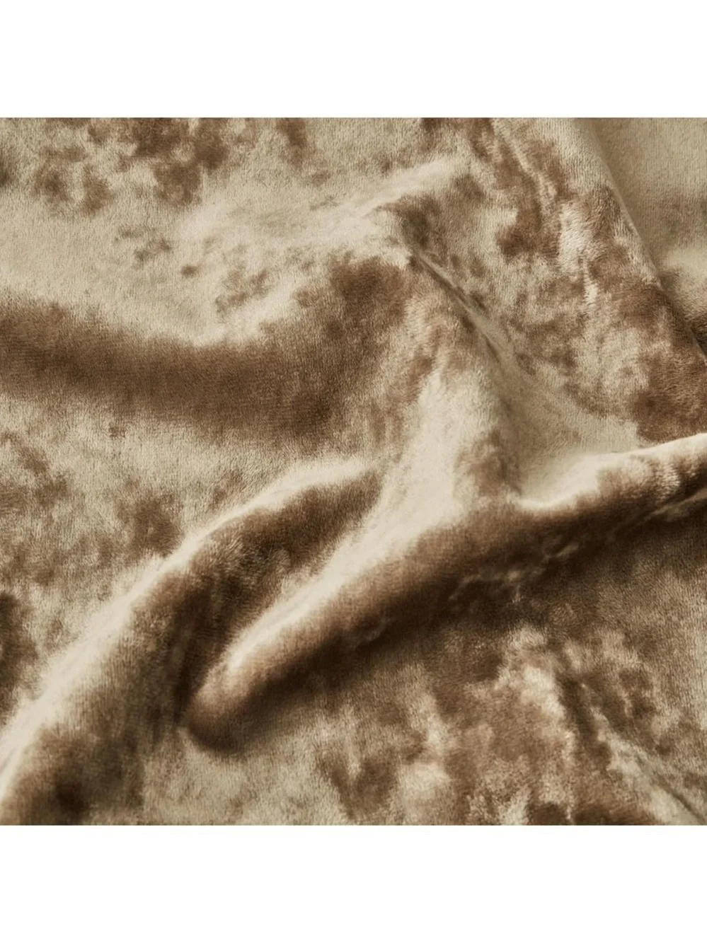 Luxury Velvet Curtain Panel Pair in Tan 100x84in